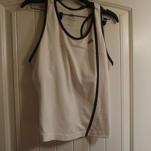 Adidas short tank with built in bra.